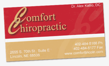 Old Comfort Chiropractic Branding.